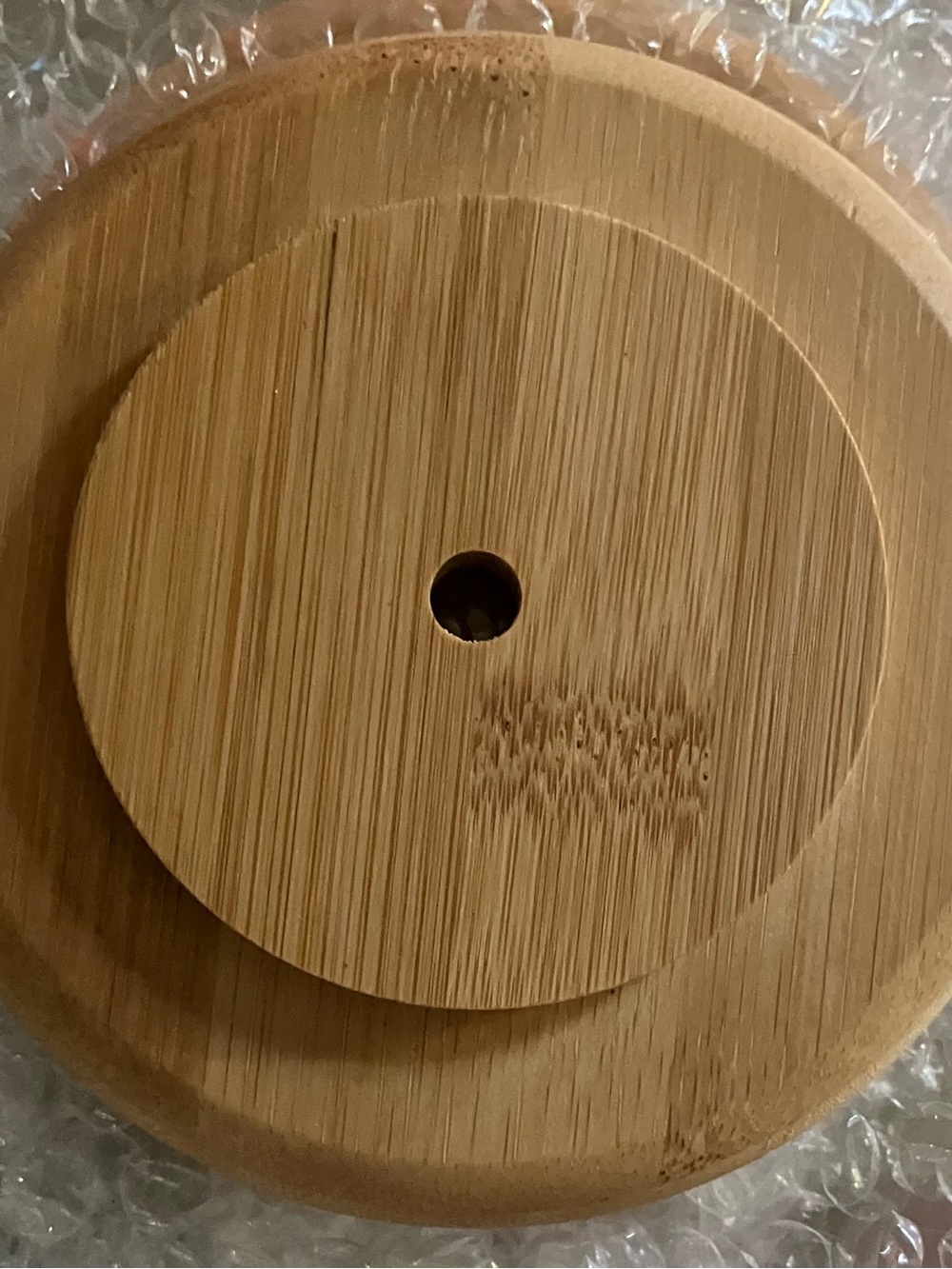 Round Bamboo Lid W/ Center Hole - Natural Bamboo!Accepting Offers/Bundle Deals